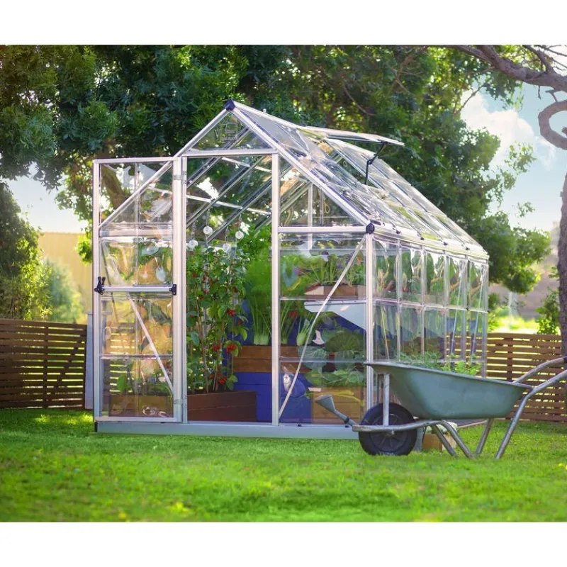 Canopia Serra Da Giardino Canopia*Harmony Trasparente Serra Da Giardino in Policarbonato 306X185X208 cm Argento