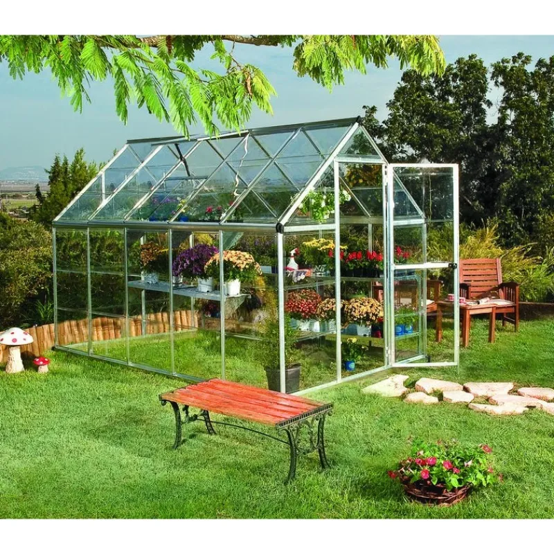 Canopia Serra Da Giardino Canopia*Harmony Trasparente Serra Da Giardino in Policarbonato 306X185X208 cm Argento