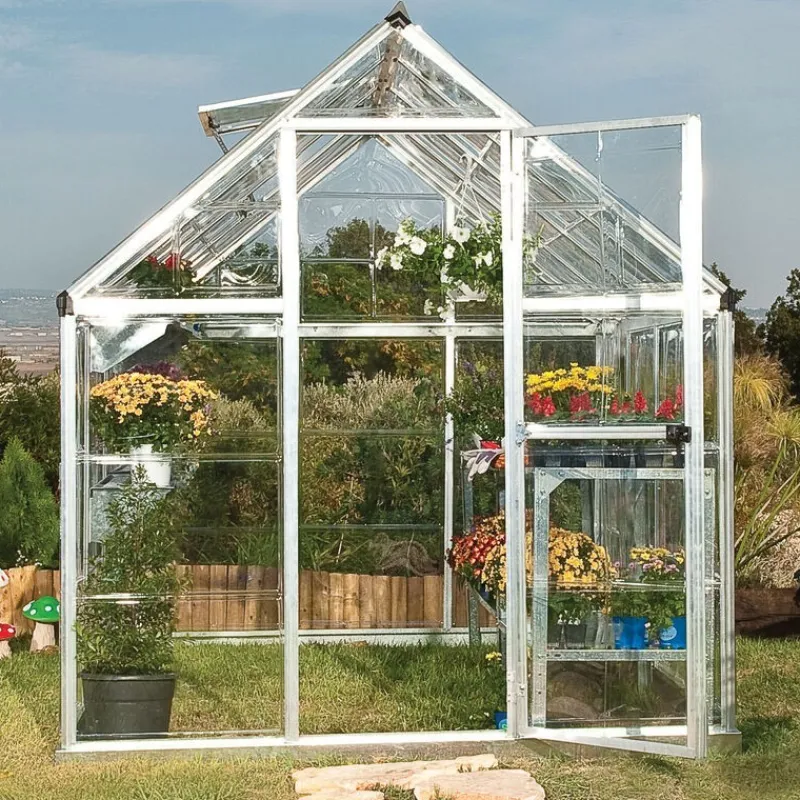 Canopia Serra Da Giardino Canopia*Harmony Trasparente Serra Da Giardino in Policarbonato 426X185X208 cm Argento