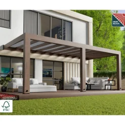 Canopia Pergole*Helsinki Pergola 3 X 6.6 m Pergola in Legno di Cedro