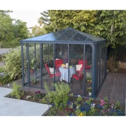 Canopia Gazebo*Ledro Gazebo Chiuso in Alluminio 3.6X3.6 m