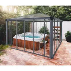 Canopia Gazebo*Ledro Gazebo Chiuso in Alluminio 3.6X3.6 m