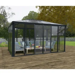 Canopia Gazebo*Ledro Gazebo Chiuso in Alluminio 3X4.3 m