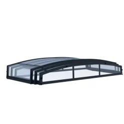 Canopia Coperture Per Piscina*Majorca CoPertura Telescopica de Policarbonato & Alluminio Per Piscina 6X4 m
