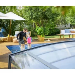 Canopia Coperture Per Piscina*Majorca CoPertura Telescopica de Policarbonato & Alluminio Per Piscina 6X4 m