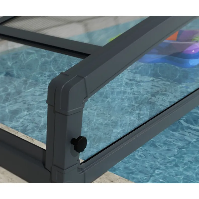 Canopia Coperture Per Piscina*Majorca CoPertura Telescopica de Policarbonato & Alluminio Per Piscina 6X4 m