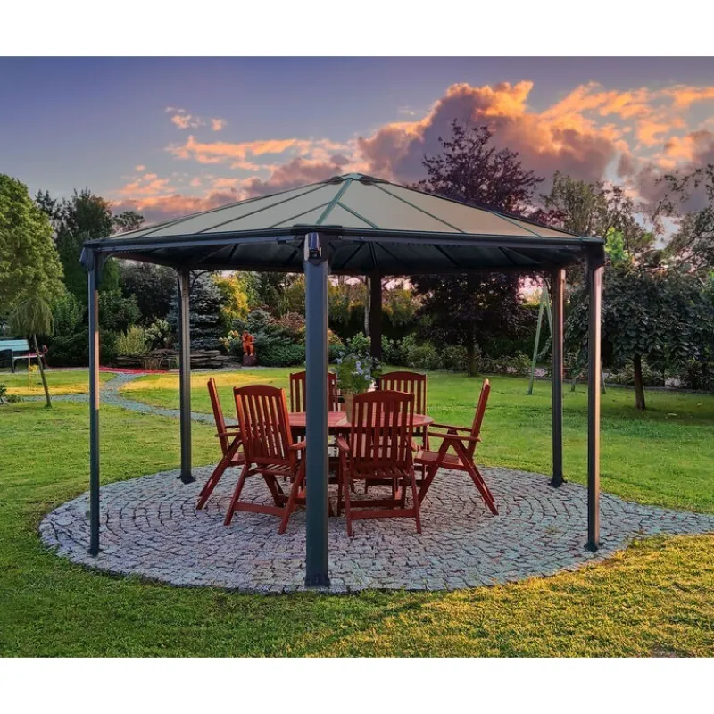 Canopia Gazebo*Monaco Gazebo Esagonale in Alluminio 3.6X4 m