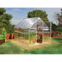 Canopia Serra Da Giardino Canopia*Mythos Doppio Strato Serra Da Giardino in Policarbonato 247X185X208 cm Argento