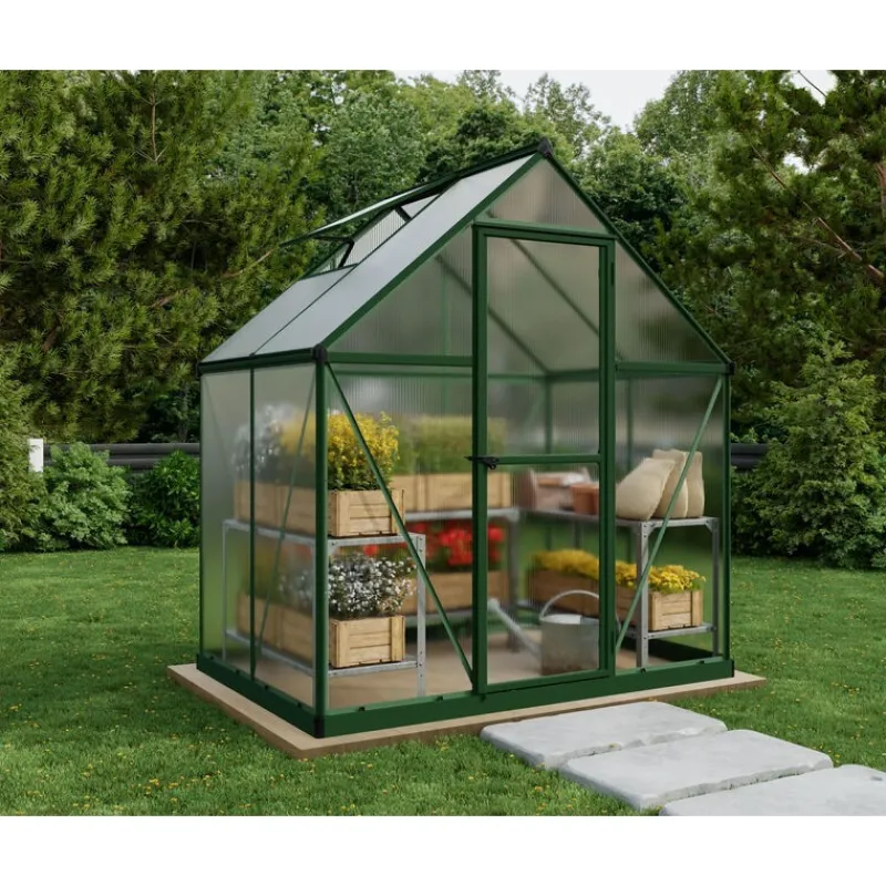 Canopia Serra Da Giardino Canopia*Mythos Doppio Strato Serra Da Giardino in Policarbonato 426X185X208 cm Argento