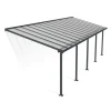 Canopia Pergole*Olympia Pergola Addossata in Alluminio 3X9.2 m Grigio