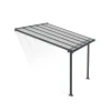 Canopia Pergole*Olympia Pergola Addossata in Alluminio 3X3 m Grigio