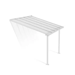 Canopia Pergole*Olympia Pergola Addossata in Alluminio 3X3 m Bianco