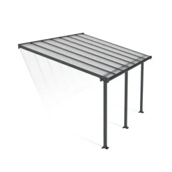 Canopia Pergole*Olympia Pergola Addossata in Alluminio 3X4.3 m Grigio