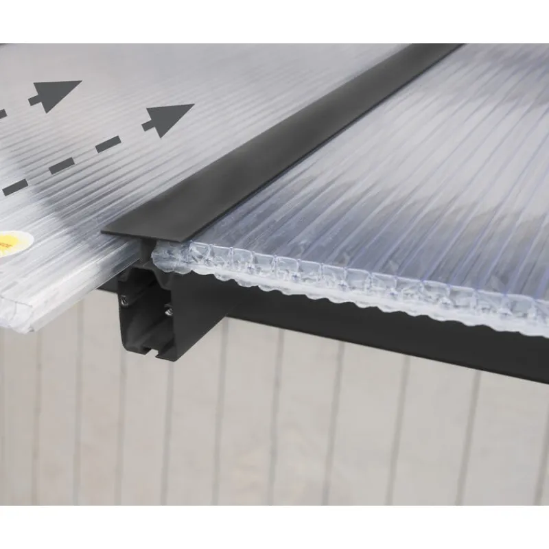 Canopia Pergole*Olympia Pergola Addossata in Alluminio 3X4.3 m Grigio