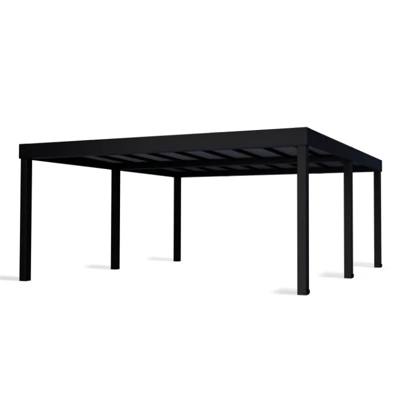 Canopia Carport*OSLO in Alluminio 6X6 m Nero