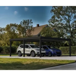 Canopia Carport*OSLO in Alluminio 6X6 m Nero