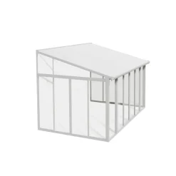 Canopia Verande|Pergole*San Remo Pergola Chiusa in Alluminio 3X4.4 m Bianco