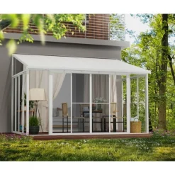 Canopia Verande|Pergole*San Remo Pergola Chiusa in Alluminio 3X4.4 m Bianco