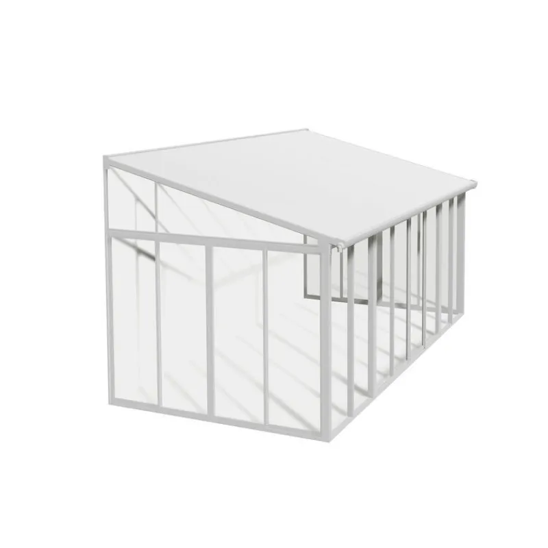 Canopia Verande|Pergole*San Remo Pergola Chiusa in Alluminio 3X5.6 m Bianco