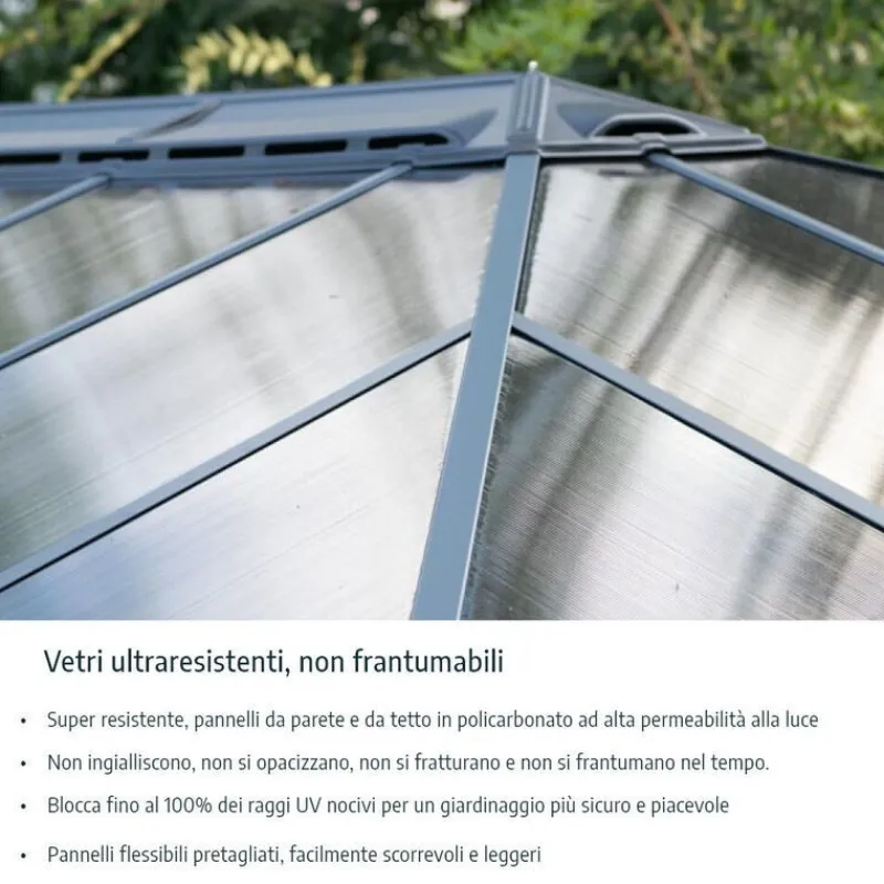 Canopia Verande|Pergole*San Remo Pergola Chiusa in Alluminio 3X3 m Grigio