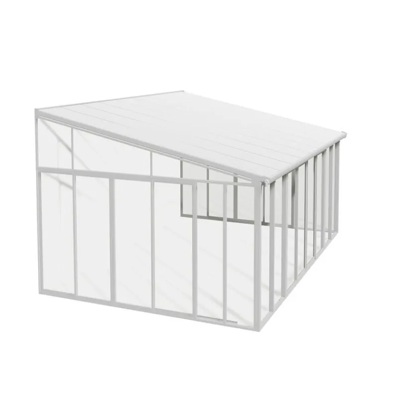Canopia Verande|Pergole*San Remo Pergola Chiusa in Alluminio 4X4.4 m Bianco