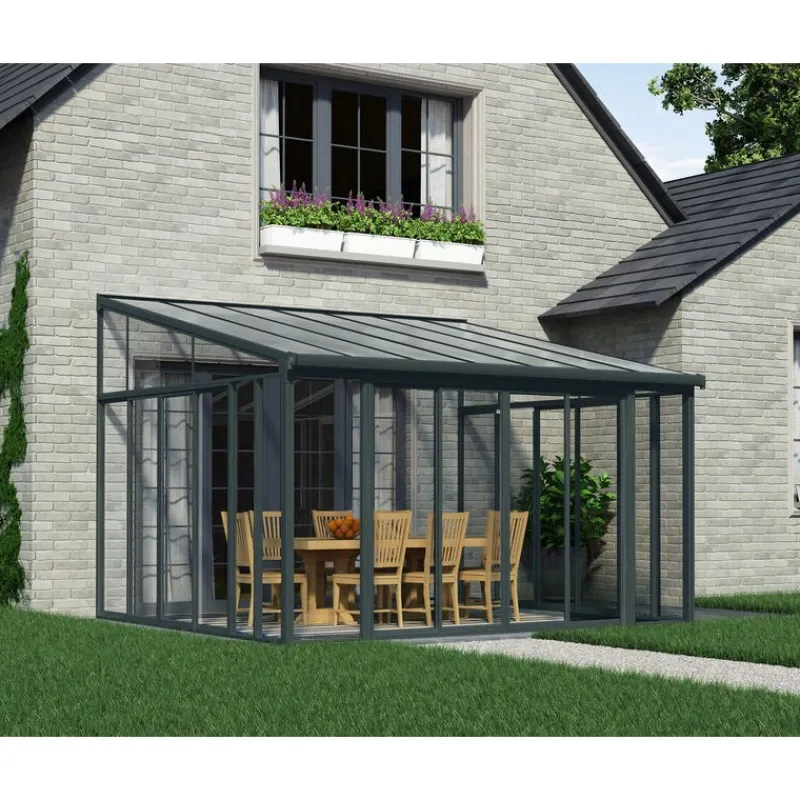 Canopia Verande|Pergole*San Remo Pergola Chiusa in Alluminio 4X4.4 m Bianco