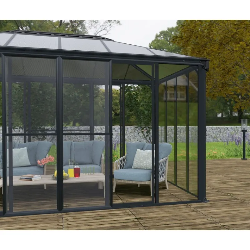 Canopia Accessori Canopia|Gazebo*Set Di Porte a Rete Per Garda/Sanremo/Ledro Veranda Grigio