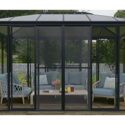 Canopia Accessori Canopia|Gazebo*Set Di Porte a Rete Per Garda/Sanremo/Ledro Veranda Grigio