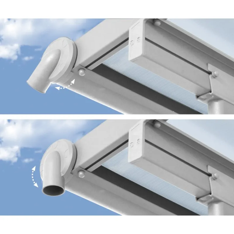 Canopia Pergole*Sierra Pergola Addossata in Alluminio 2.3X2.3 m Bianco