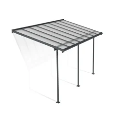 Canopia Pergole*Sierra Pergola Addossata in Alluminio 2.3X4.5 m Grigio