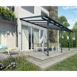 Canopia Pergole*Sierra Pergola Addossata in Alluminio 3X4.3 m Grigio