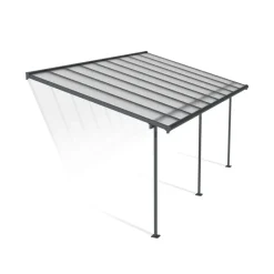 Canopia Pergole*Sierra Pergola Addossata in Alluminio 3X5.6 m Grigio