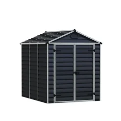 Canopia Casette Da Giardino Piccole*Skylight Casetta Da Giardino in Policarbonato 229X185X217 cm Grigio Scuro