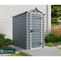 Canopia Casette Da Giardino Piccole*Skylight Casetta Da Giardino in Policarbonato 176X120X203 cm Grigio