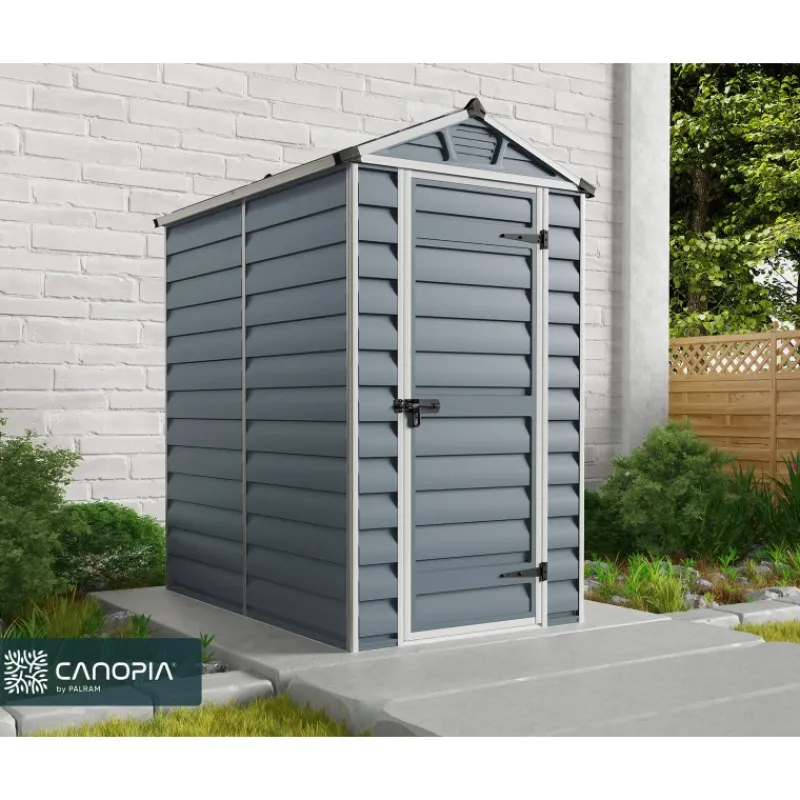 Canopia Casette Da Giardino Piccole*Skylight Casetta Da Giardino in Policarbonato 176X120X203 cm Grigio