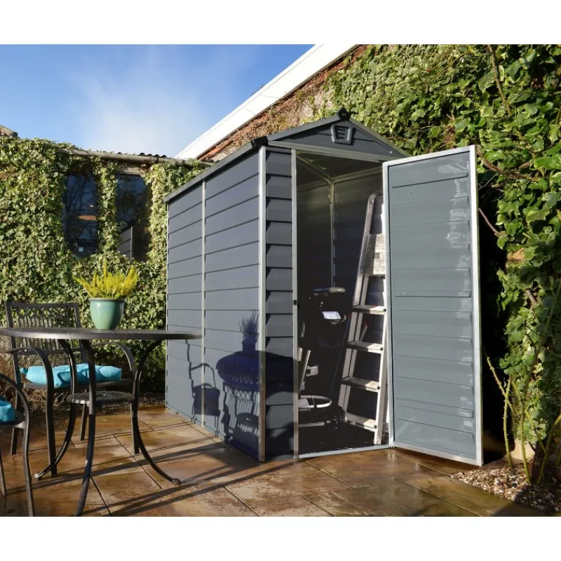 Canopia Casette Da Giardino Piccole*Skylight Casetta Da Giardino in Policarbonato 176X120X203 cm Grigio
