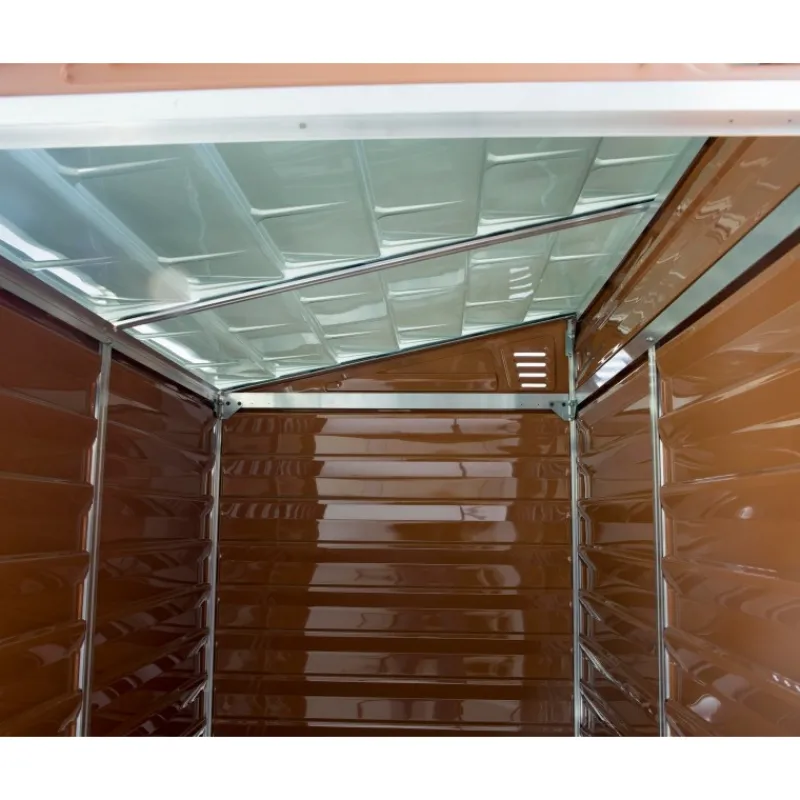 Canopia Casette Da Giardino Piccole*Skylight Casetta Da Giardino in Policarbonato 176X120X203 cm Ambra