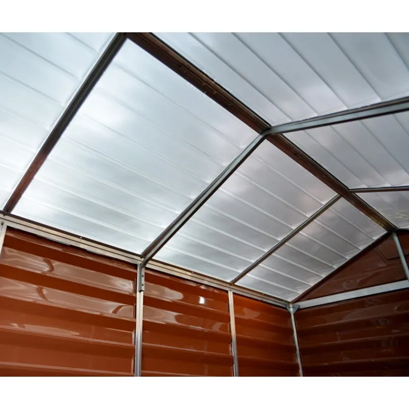 Canopia Casette Da Giardino Piccole*Skylight Casetta Da Giardino in Policarbonato 176X120X203 cm Ambra