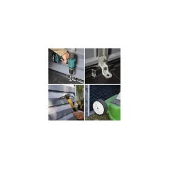 Canopia Casette Da Giardino Medie*Skylight Casetta Da Giardino in Policarbonato 90X185X217 cm Grigio