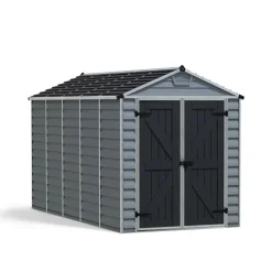 Canopia Casette Da Giardino Grandi*Skylight Casetta Da Giardino in Policarbonato 378X185X217 cm Grigio Deco
