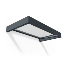Canopia Pensiline*Sophia Pensilina Da Esterno 160X95 cm - Struttura Grigia Pannello Trasparente