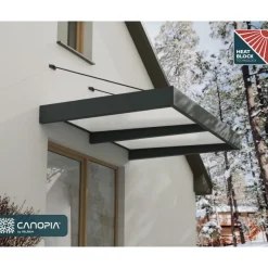 Canopia Pensiline*Sophia XL Pensilina Da Esterno 190X140 cm - Struttura Grigia Pannelli Opal Bianco