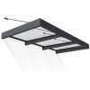 Canopia Pensiline*Sophia XL Pensilina Da Esterno 286X140X67 cm - Struttura Grigia Pannello Trasparente