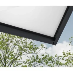 Canopia Pensiline*Sophia XL Pensilina Da Esterno 570X140 cm - Struttura Grigia Pannelli Opal Bianco