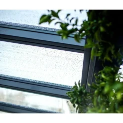 Canopia Pergole*Stockholm Pergola Addossata in Alluminio di Premium 3.4X8 m Trasparente