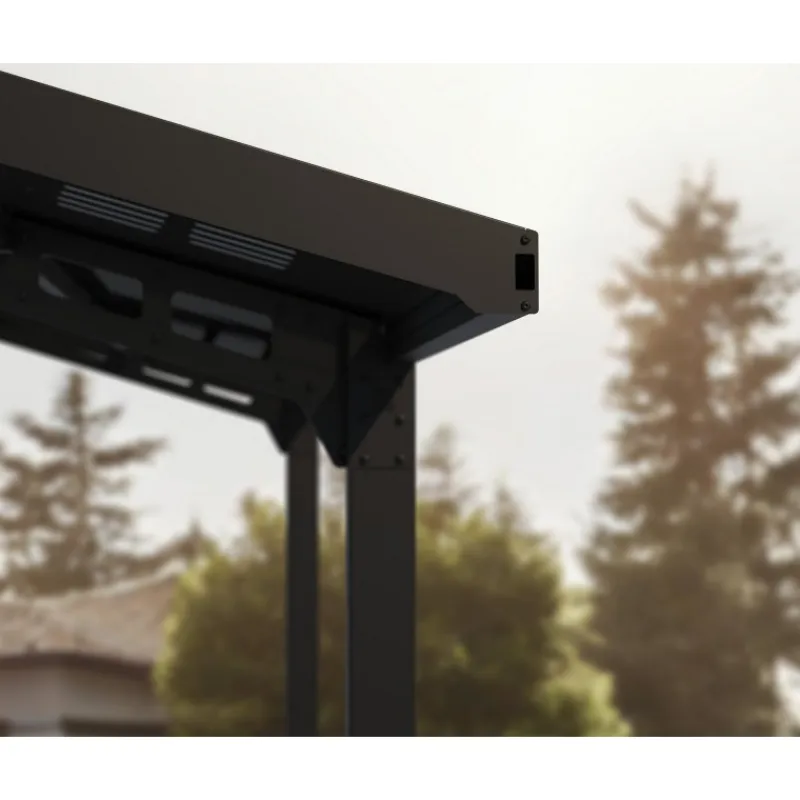 Canopia Carport*Sydney Carport in Alluminio 3 X 6 m Nero