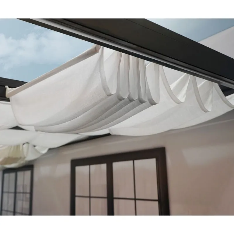 Canopia Accessori Canopia|Pergole*Tenda da Tetto Per la Pergola Stockholm 3.4X9.5 m Bianco