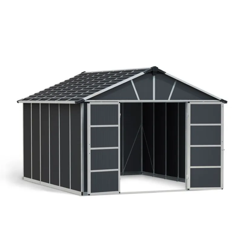 Canopia Casette Da Giardino Medie*Yukon Casetta Da Giardino in Policarbonato 395X332X252 cm Grigio