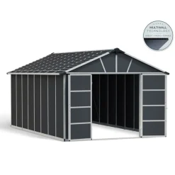 Canopia Casette Da Giardino Grandi*Yukon Casetta Da Giardino in Policarbonato 519X332X252 cm Grigio
