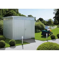 Biohort Casette Da Giardino Piccole|Casetta Highline Biohort In Metallo*Casetta da Giardino in Metallo HIGHLINE S con Porta Standard